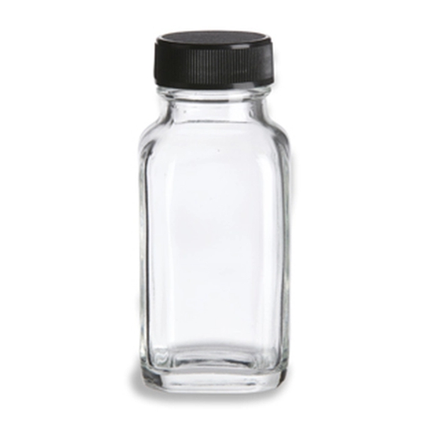 2 Oz 4 Oz 6ox French Square Glass Bottles