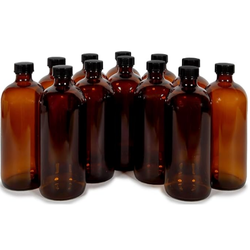 Pharmaceutical Brown Amber Glass Bottle DIN 28mm for Syrup Tablet Beverage 30ml-300ml Clear PP 28mm Bottle Available