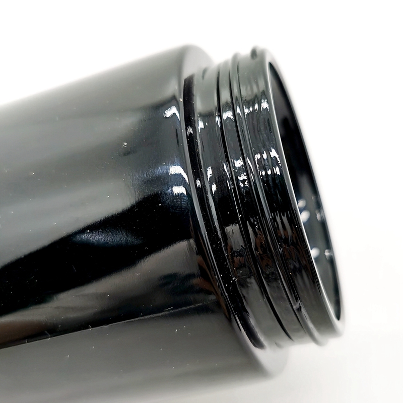 Hot Sale Airtight 100ml 200ml 250ml 500ml 1000ml Dark Violet Glass Jars Black Plastic Screw Cap Elegant Packaging Best Seller