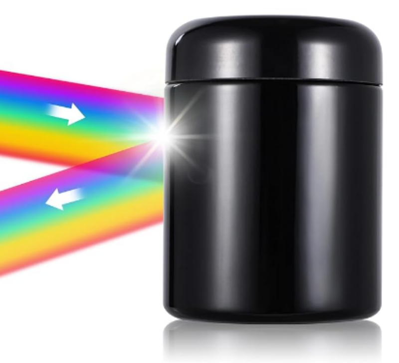 Luxury Cosmetic Packaging 100ml 150ml 250ml 500ml 1000ml UV Black Dark Violet Smell Proof Air Tight Stash Glass Bottle