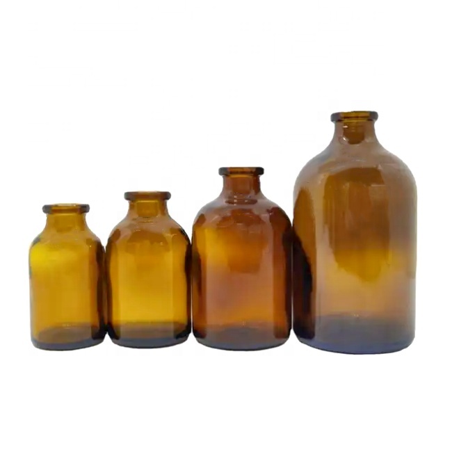 Factory Outlet 7ml Potion Glass Medicine Bottle Hot Stamping Cork Sealed for Pills