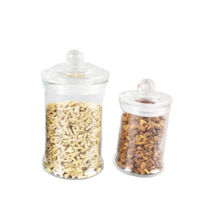 High Quality Airtight Clear Glass Storage Jars Factory Screen Printing 4oz 150ml 375ml 730ml Sizes Kitchen Use Spice Powdered