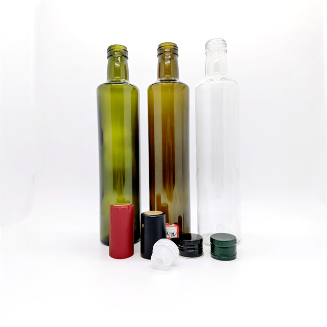 100ml 150ml 250ml 500ml 750ml 1000ml Clear Green Square Glass Olive Oil Bottle With Screw Cap