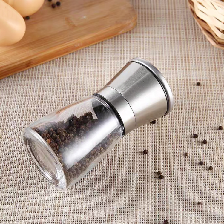 Hot Selling Set of 2 Adjustable Salt and Pepper Grinder Set Spice Mill Pepper Mill Pepper Shaker Bottle for Kitchen