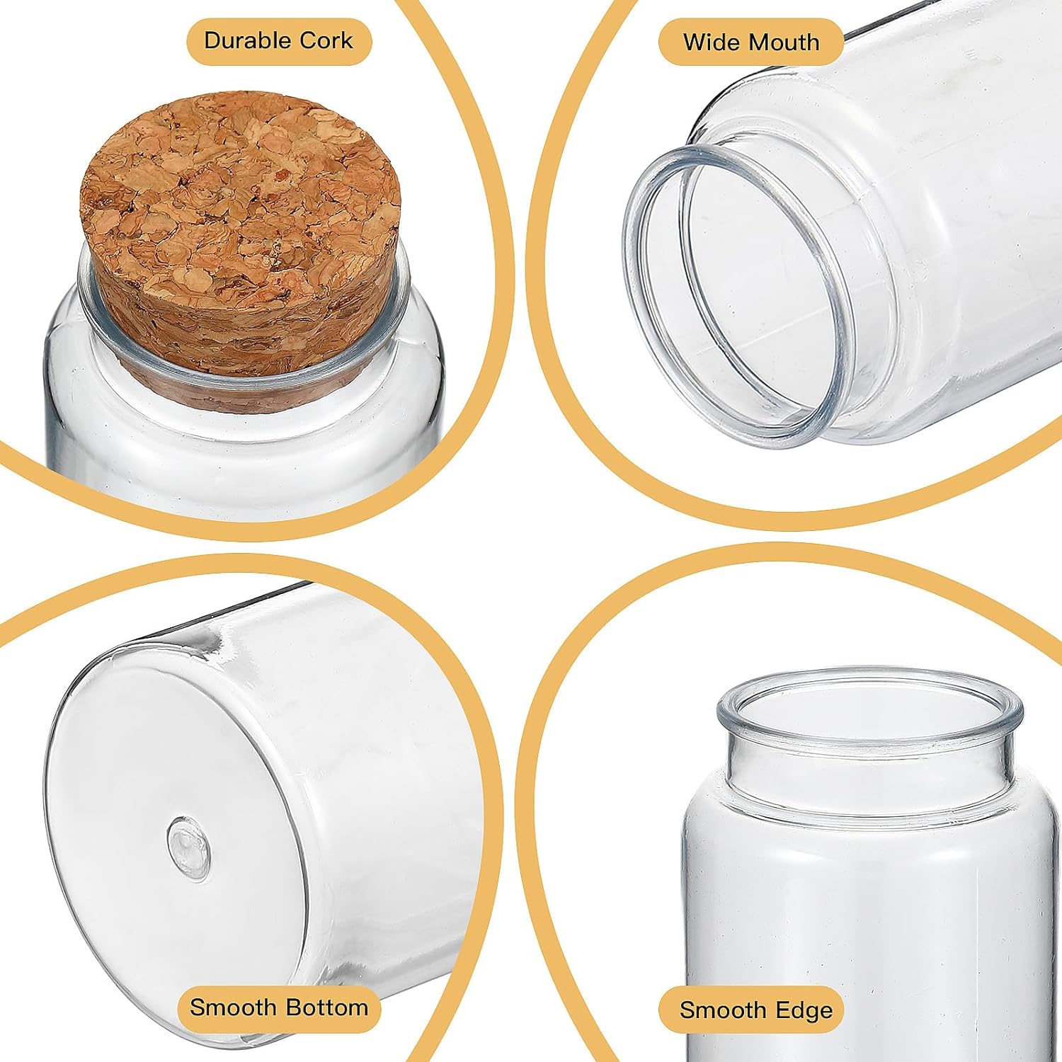 Most Popular 22mm Diameter Borosilicate Dry Flower Tea Container Glass Tube Bottle With Cork Lid