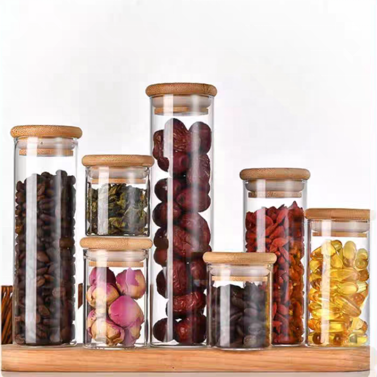 Glass Tubing Borosilicate 47*120mm Glass Tube Flat Bottom Glass Test Tube With Bamboo Lid or Cork Lid