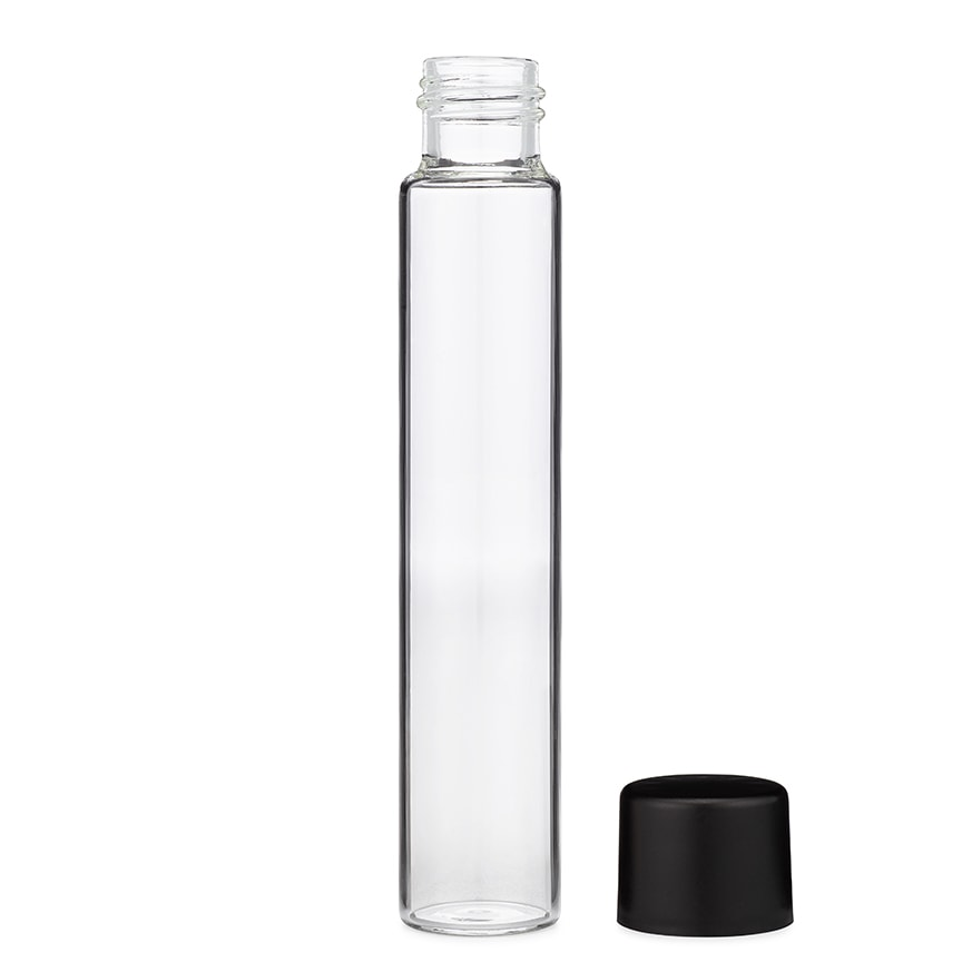 120mm 115mm Waterproof Sealed Anti-odorant Cigar Glass Tubes With Push Down and Turn Child Resistant Lid Cork
