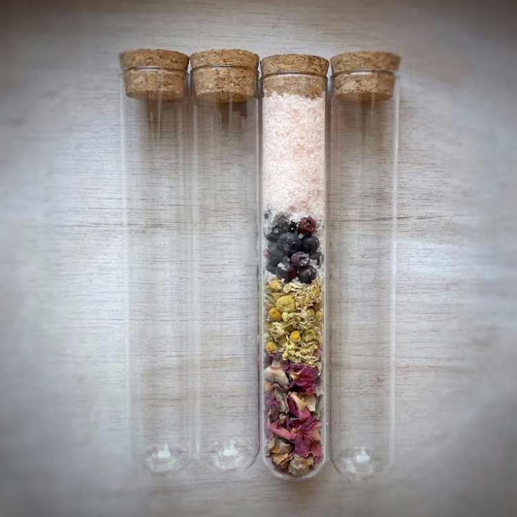 Lab and Medical Flat Bottom or Round Bottom Glass Test Tube With Cork for Packaging