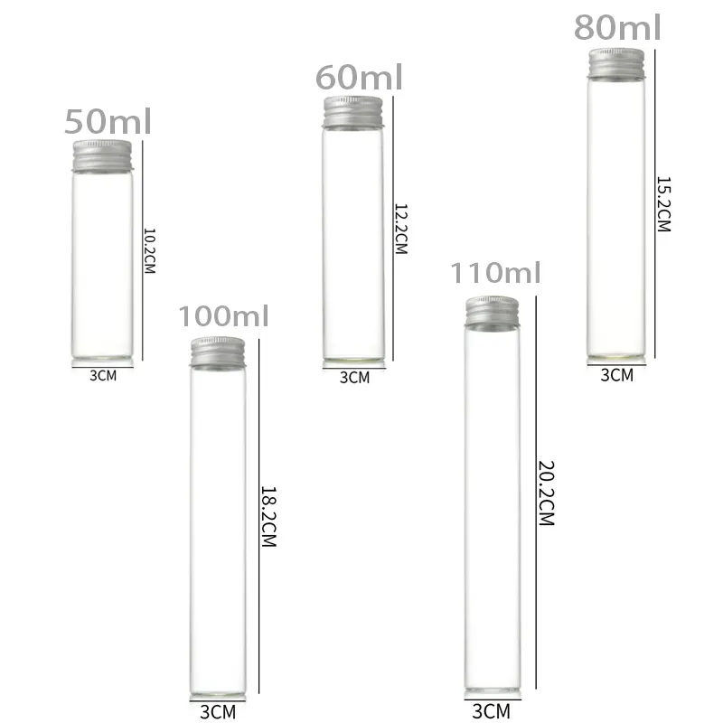 Customized Logo King Size 116mm 120mm 125mm Glass Pre Tube Child Proof Glass Tube Packaging Container Flower Glass Tube lower price
