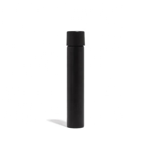 (116 X 22mm) Matte Black  White Glass Tube With Black CR Cap