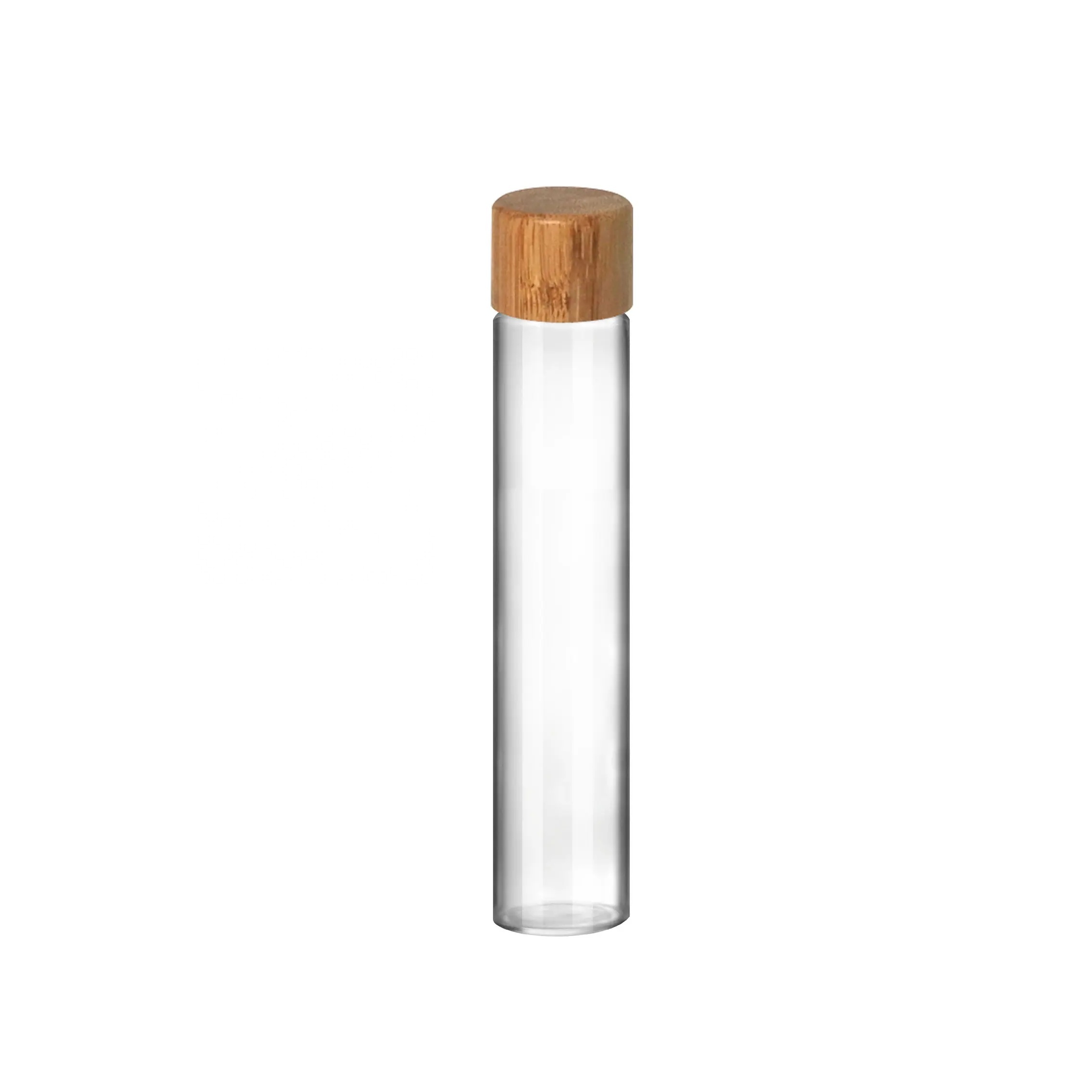 109mm 115mm 116mm 120mm Flower Packaging Black Clear Custom Color Small Glass Vial Glass Tube Roll Tubes