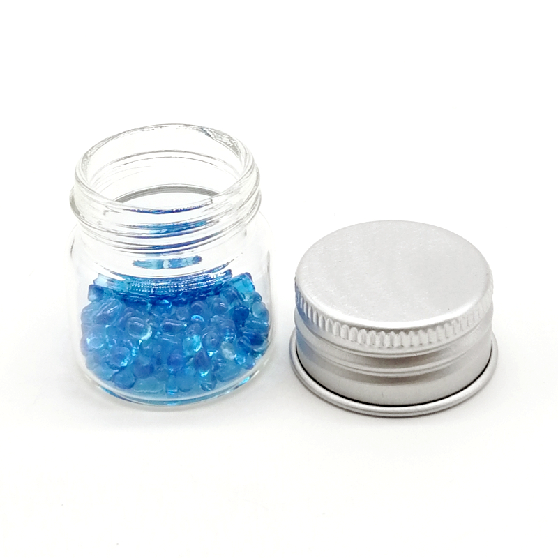 Transparent 20ml 25ml 30ml 50ml 60ml Empty Refillable Tube Storage Bottles Glass 100ml With Aluminum Silver Screw Cap