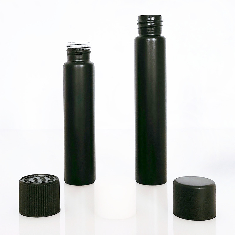 Wholesale Frosted 1 2 4 8 Dram Tubular Label Bottle Small 1 4 3 5 10ml 15ml 20ml 25ml Glass Vials Child Resistant Tube Lower Price