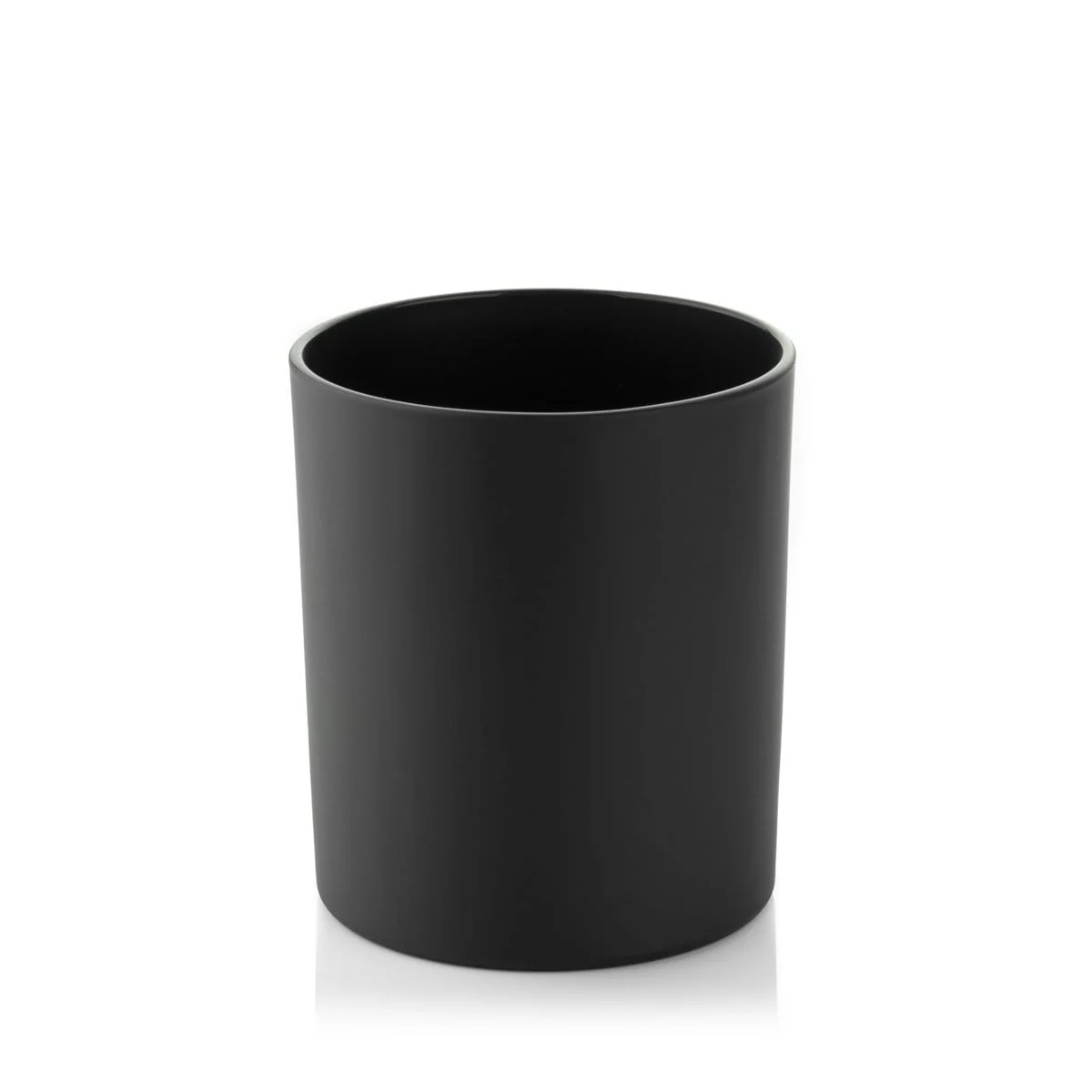 Custom 8 Oz 10 Oz 14 Oz Luxury Empty Container Matte Black Glass Candle Jar With Lid and Box for Candle Making