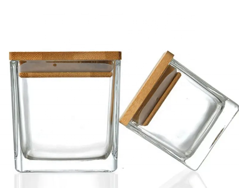 Custom Logo Glass Candlestick Clear Transfer Pure Glass Heat Treated Fully Tempered Lead Free Glass Stock