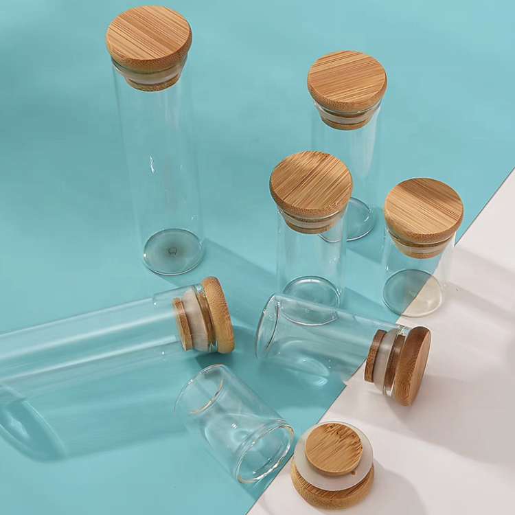 Different Size Glass Plastic Test Tube With Cork Stopper