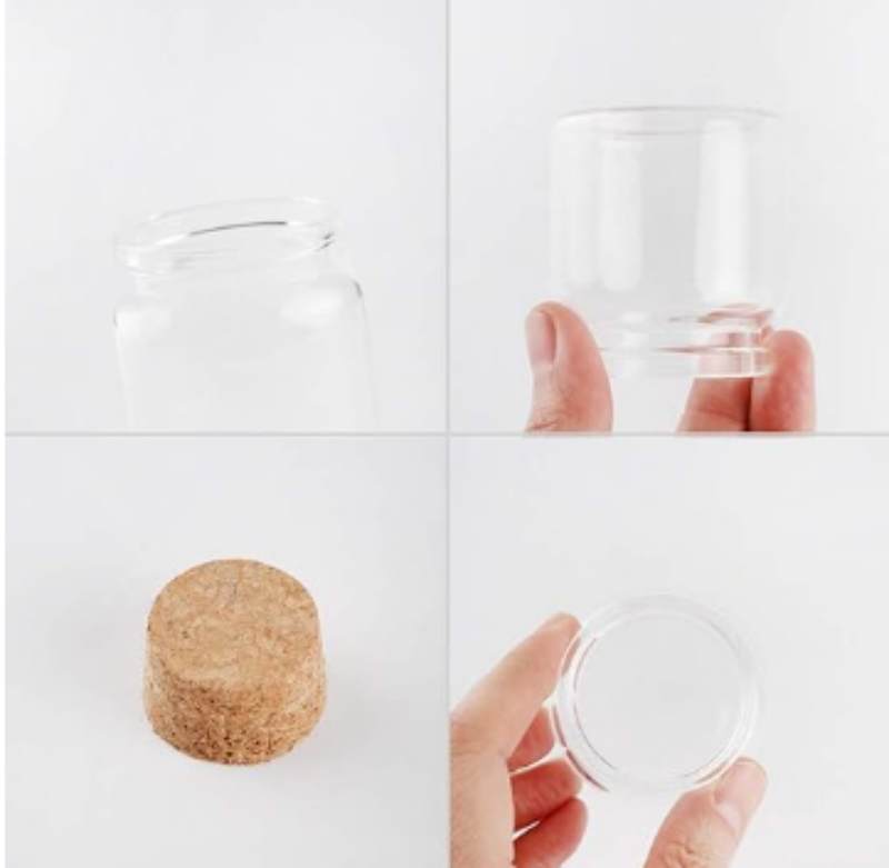 Cork Bottle 100ml Glass Vials Large Test Tube With Cork Stopper 47mm Bottle Diameter