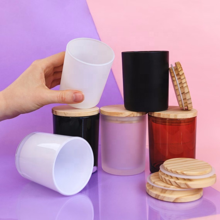 8 oz 10 oz Candle Jars With Bamboo Lids for Candle Container Candle Tins
