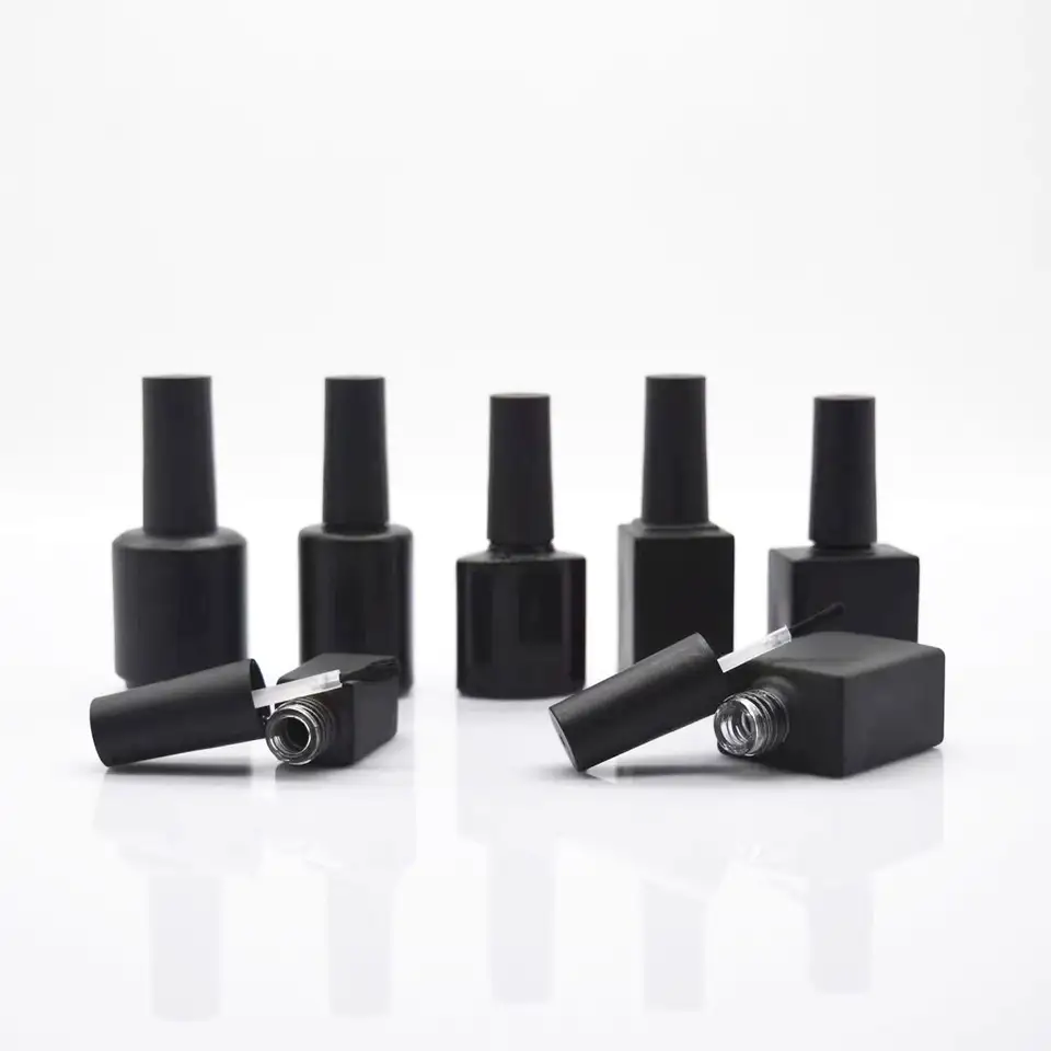 High Quality Gel Shape Polish Bottle 10 Ml Nail Bottle Gel Nail Polish Glass Bottle Custom With Cap