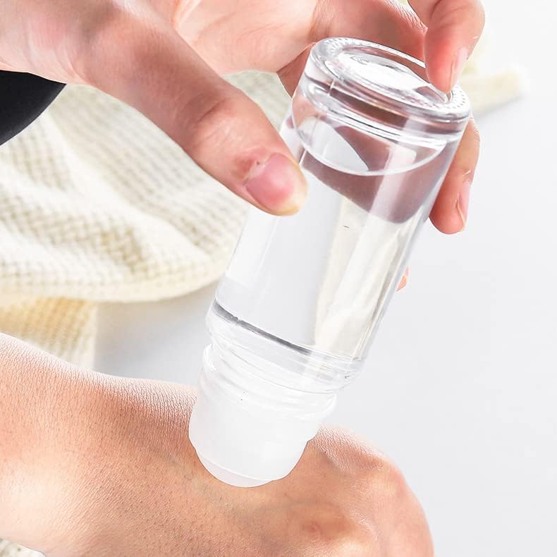 Roll on Empty Glass Bottles for Essential Oils 30 ml 1 oz Clear  Refillable Roller Roll on Bottle for Perfume