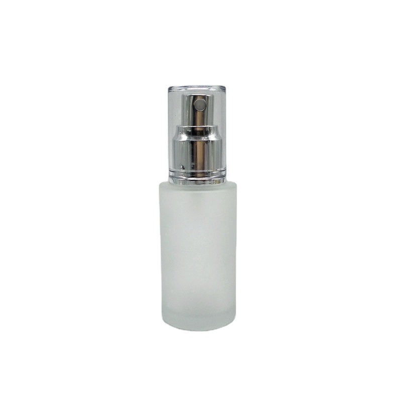 30g 50g Luxury Glass Recyclable Cream Jar 20ml 30ml 60ml 100ml  Glass Lotion Pump Bottle Cosmetic Spray Bottle With Pump