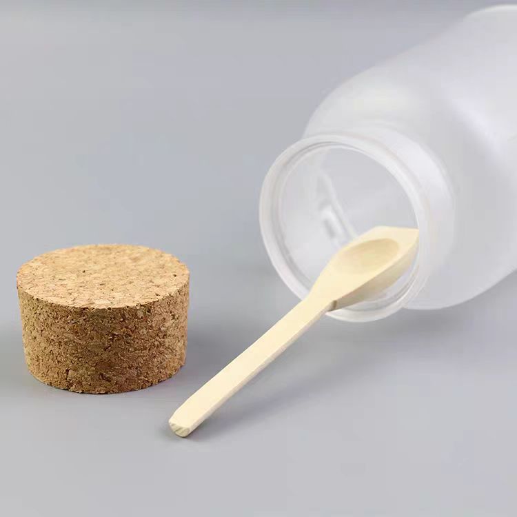 Wholesale 100ml 200ml Biodegradable Cosmetic Powder Liquid Container Packaging Jar Body Scrub Bath Salt Bottle