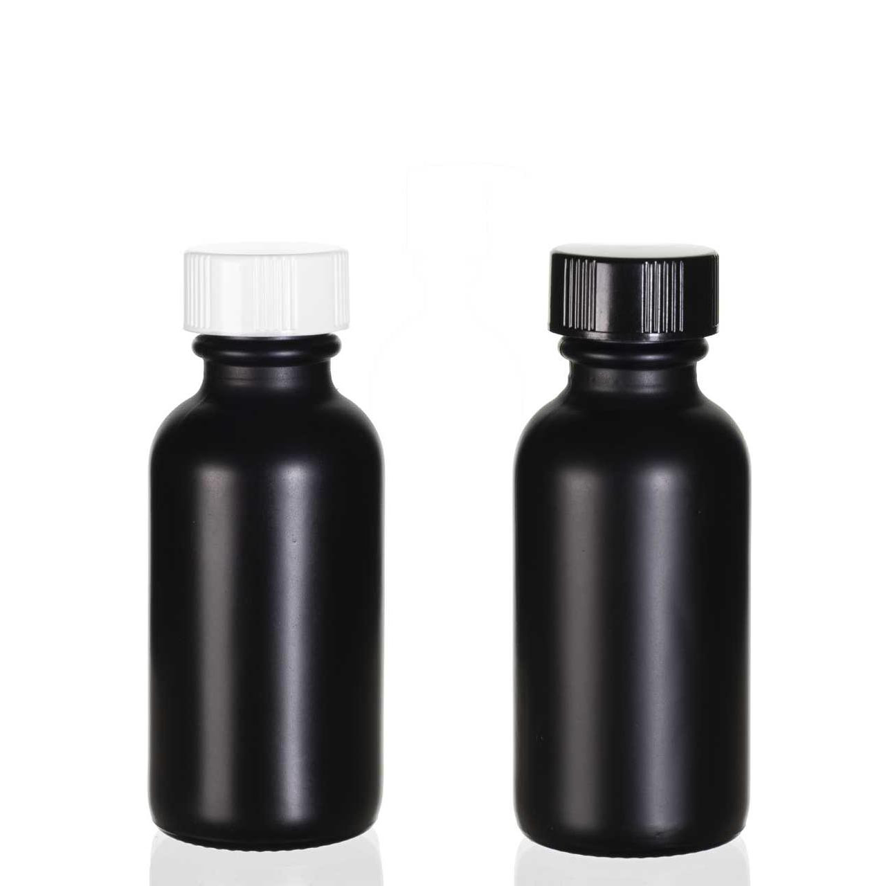 Wholesale 15ml 30ml 0.5 1 Amber Cobalt Blue Glass Boston Round Bottle Cosmetic Essential Oil Nail Polish Bottle With Brush