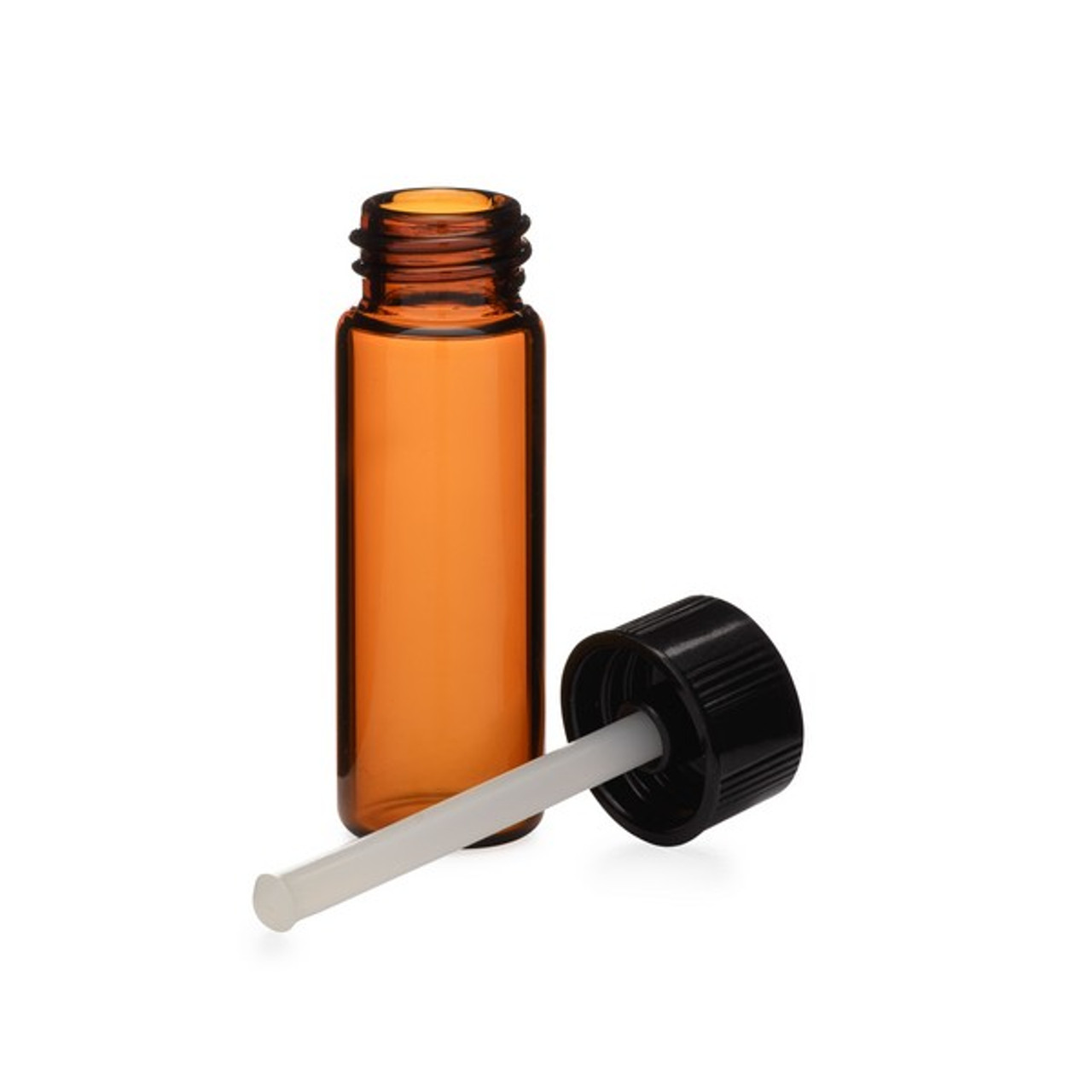 1 Dram (3.7 Ml) 4 Dram (14.8 Ml) Glass Vials Cosmetic Essential Oils Fragrances Roll on Bottle W/Black Rod Applicator Cap