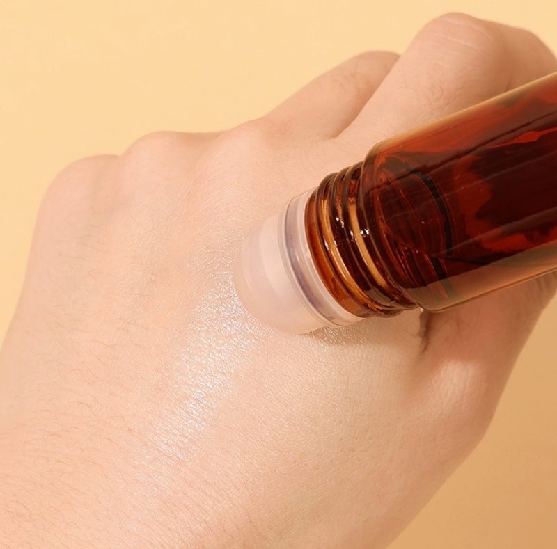 30ml  Glass Roller Bottles Refillable Empty Massage Roll on Bottles Containers With Plastic Cap
