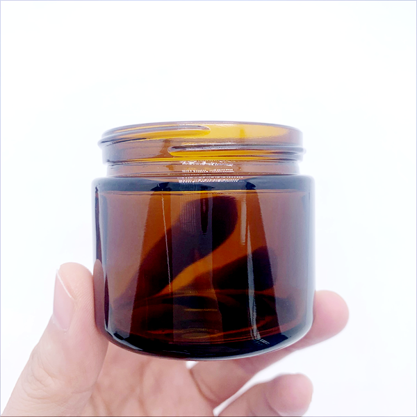Cosmetic Cream Glass Jar With Silver Lid and Plastic Seal Stock Raw Material for Skin Care Packaging Use With Screw Cap