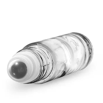 5ml 10ml Cosmetic Packaging Clear Roll on Bottle Essential Oil Pink Glass Roller Perfume Container Bottle W/ Cap