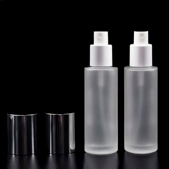 Flacon Contenant Emballage Cosmetique Luxurious Push Down 50ml Glass Skincare Cream Hair Cuticle Oil Dispenser Bottle Container