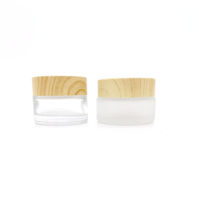 Empty Recyclable Frosted Serum Cosmetic Face Cream Lotion Container Bottles Cream Box Pot With Cap