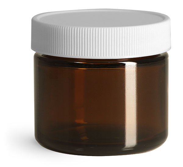 10g 15g 20g 30g 50g 60g 100g 150g  Recyclable Cosmetic Containers Amber Face Cream Glass Jar With Black or Golden Screw Cap