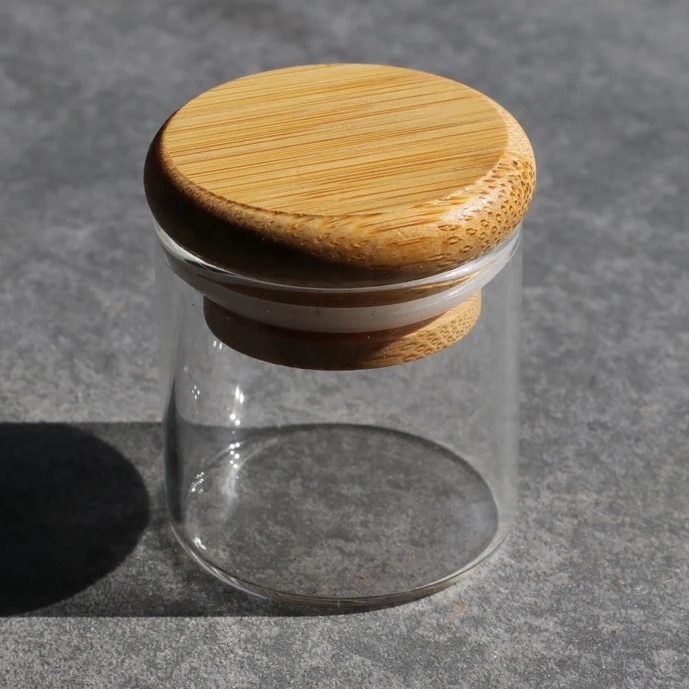 New Style Wholesale 125ML 180ML Glass Jar Stash Container Vacuum Moisture-proof Moisturizing Glass Tank Storage Jars