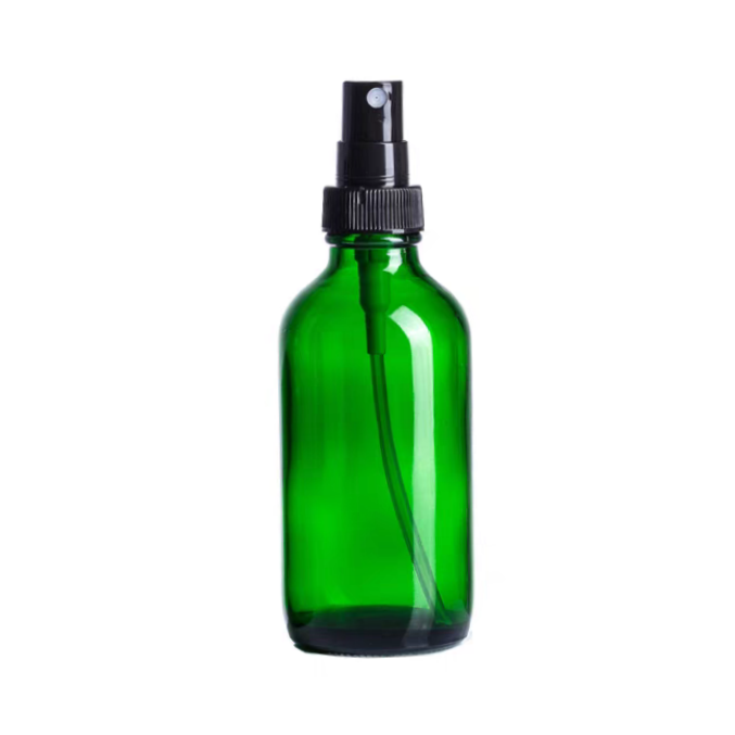 1oz 2oz 4oz 15ml 30ml 60ml 120ml 1 2 4 Oz Green Cosmetics Empty Face Serum Glass Dropper Bottles With Water Mist Sprayer Cap
