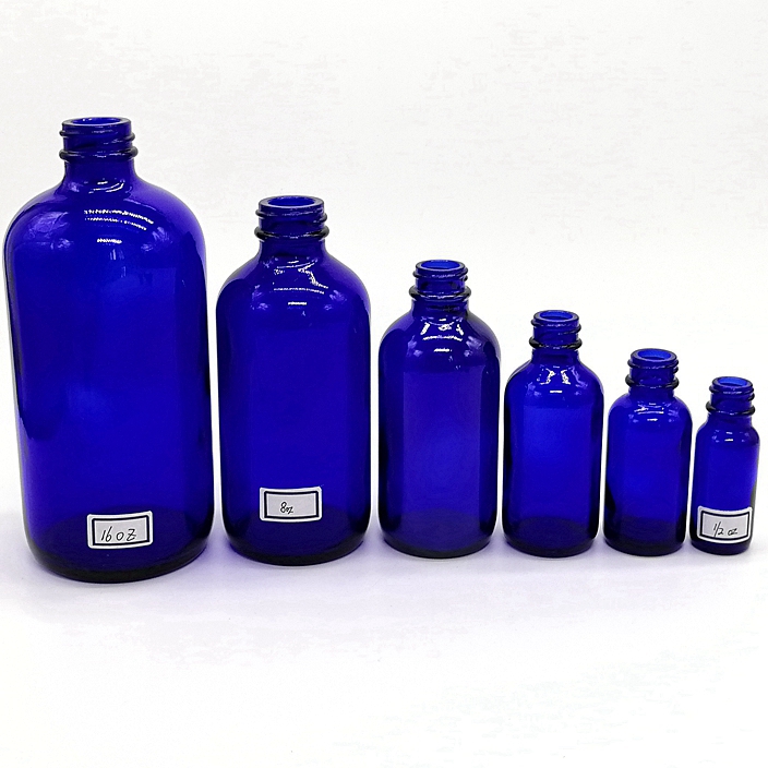 120ml 250ml 500ml 1 Liter Empty Green Blue clear Amber boston Round Glass Bottle 1 oz 4 oz