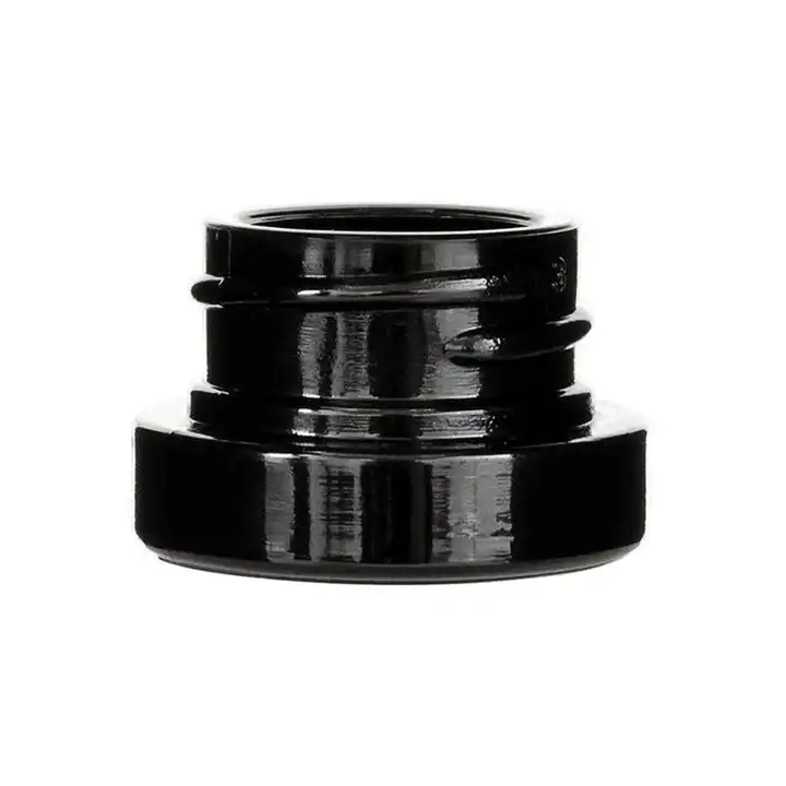 Factory Price Black Uv 5ml 5g 10ml Small Glass Jar Glass Concentrate Uv Jar