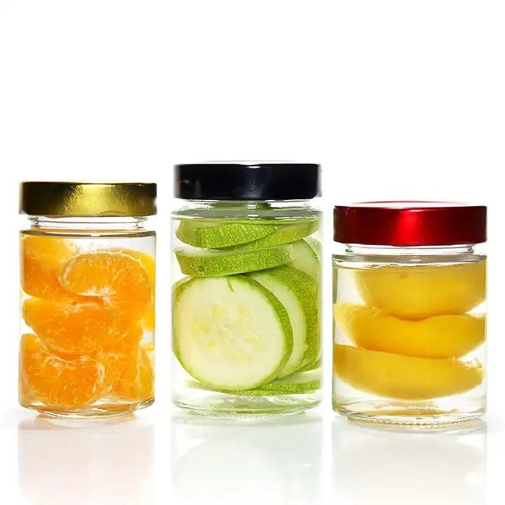 Unique Design 106ml 212ml 314ml 450ml 730ml Honey Glass Ergo Jars for Honey Jam Jelly Storage