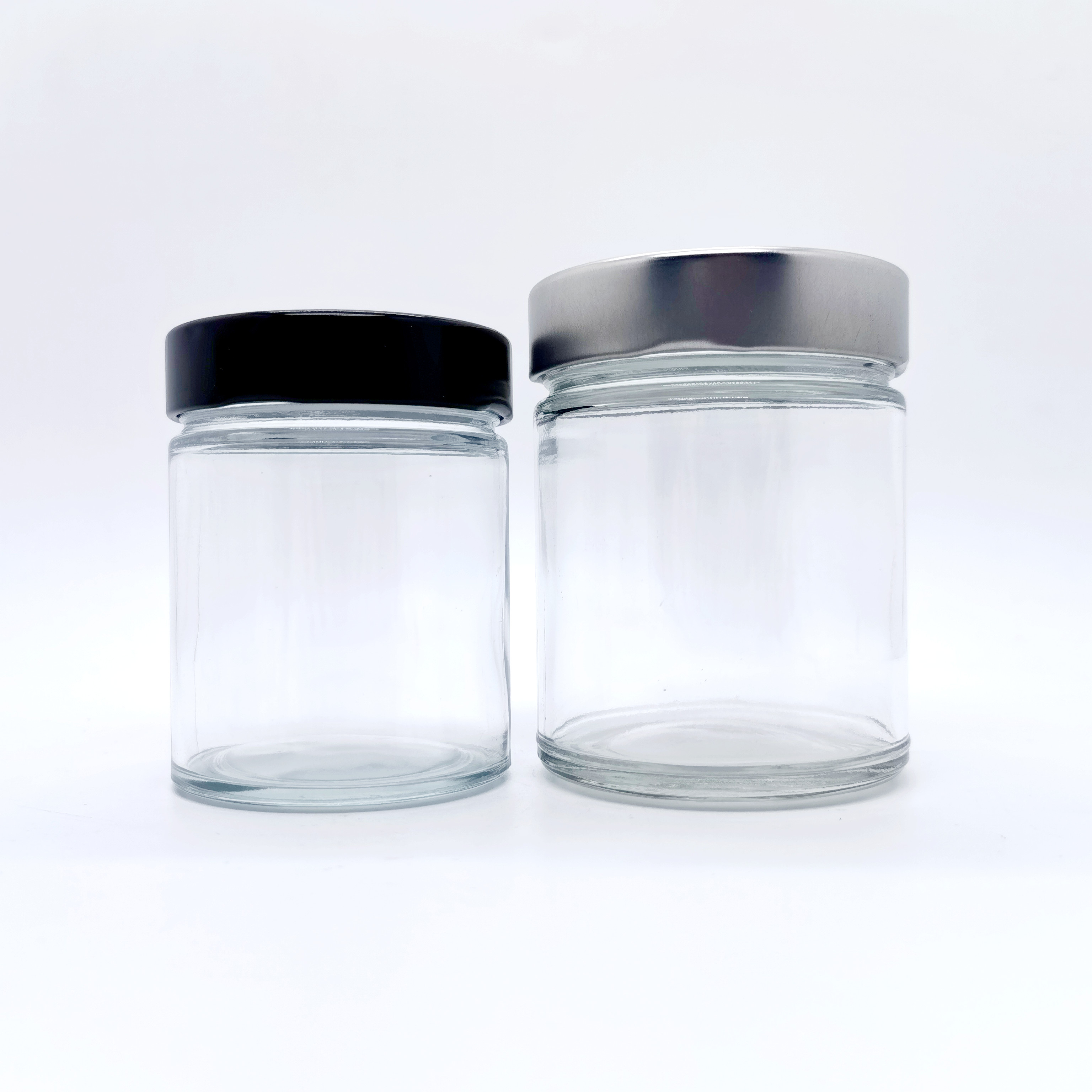 Empty Food Jar 105ml Glass Jar Ergo 212 Ml 70mm With High Lid (24 Pieces) Glass Jar Glass Bottle