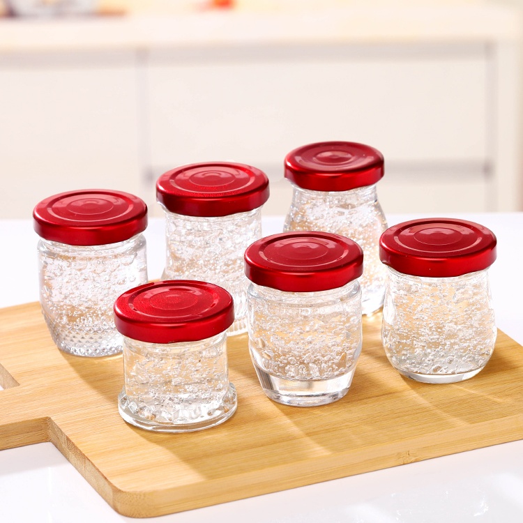 In Stock Empty Wide Mouth Recyclale 150ml 280ml 380ml Food Storage Glass Honey Jam Jar With Screw Lids