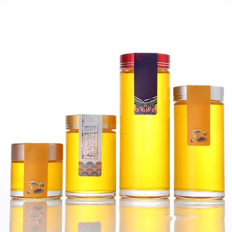 180ml / 280ml / 360ml 500ml 720ml Small Round Glass Jam Jars Glass With Lid Storage Pickles Jar for Food
