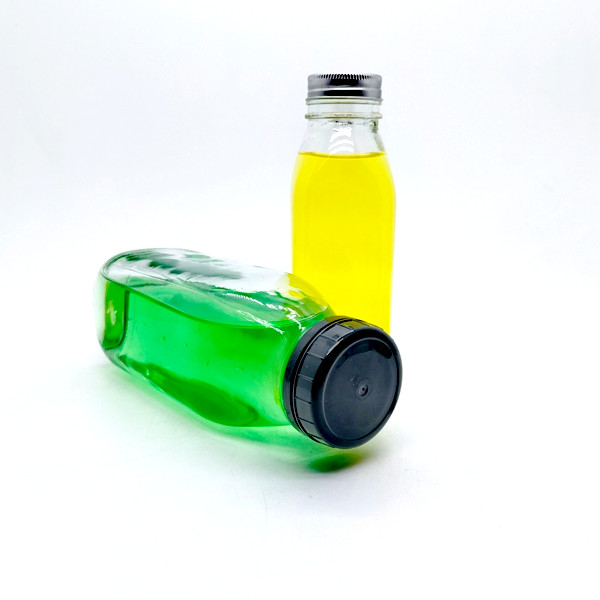 12 oz Food Grade Glass Bottles 350 ml 500 ml 300ml Glass Juice Bottles With Caps Juice Containers With Lids for Cold Beverages
