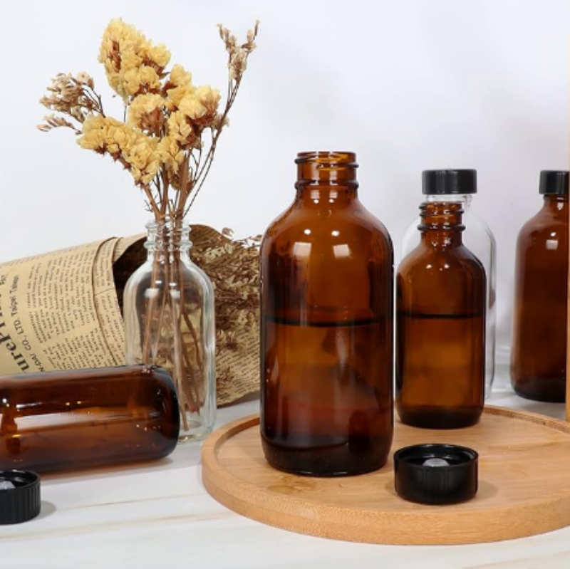 Pharmaceutical Brown Amber Glass Bottle DIN 28mm for Syrup Tablet Beverage 30ml-300ml Clear PP 28mm Bottle Available