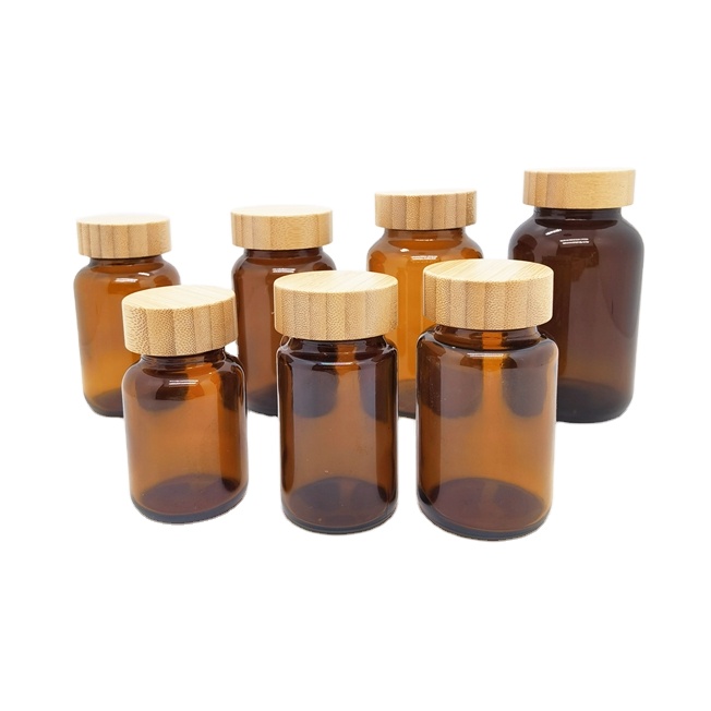Wide-Mouth Pharmaceutical Glass Bottle for Industrial Medicine Medical Tablet Packer With Screen Printing Surface