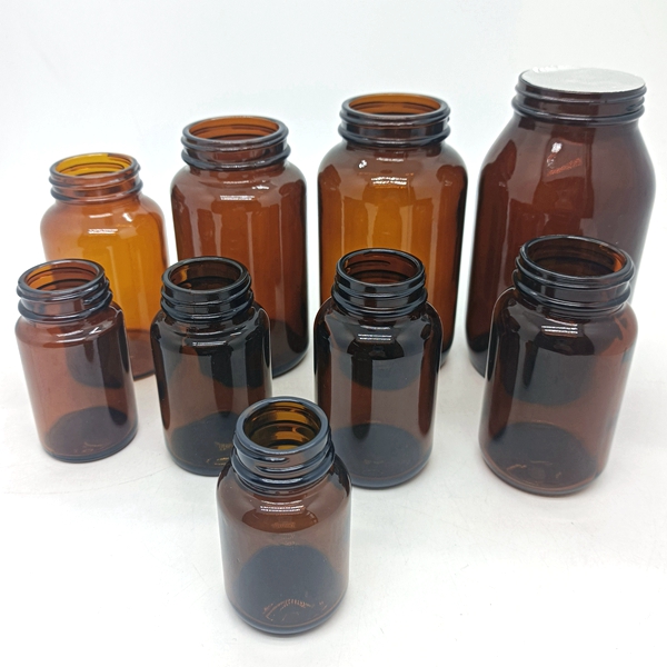 30ml 60ml 100ml 120ml Amber Clear Wide Mouth Capsules Pharmaceutical Glass Jar for Tablets