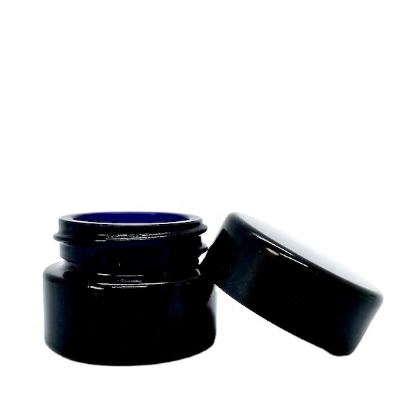 Empty Cosmetic Glass Container 30ml 50ml 100ml 150ml 200ml  Dark Violet Serum Hair Oil Powder Spices Jars With Cap