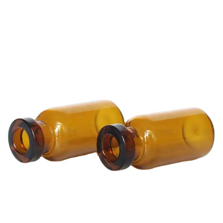 Factory Outlet 7ml Potion Glass Medicine Bottle Hot Stamping Cork Sealed for Pills