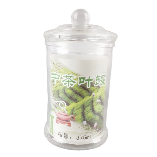 High Quality Airtight Clear Glass Storage Jars Factory Screen Printing 4oz 150ml 375ml 730ml Sizes Kitchen Use Spice Powdered