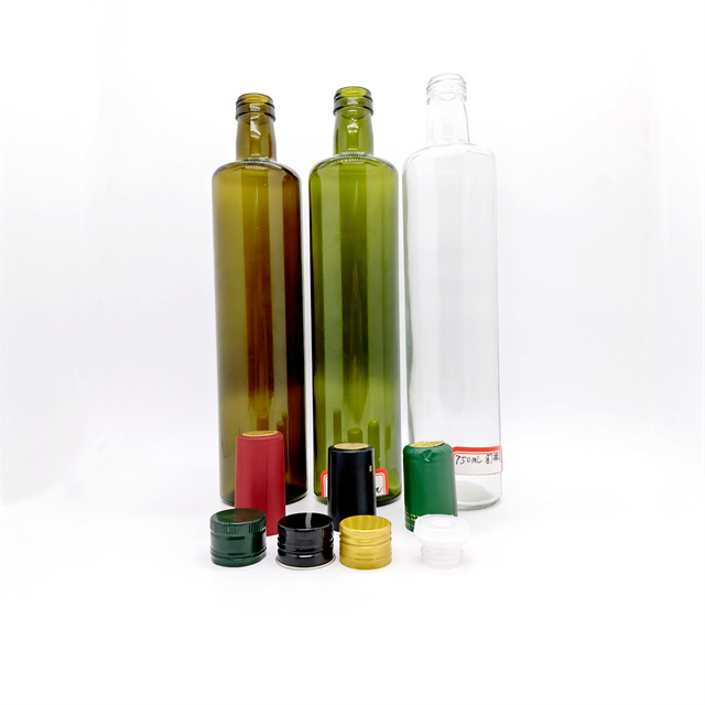 Cooking Oil Antique Green Amber 250ml 500ml 750ml 1l Olive Oil Glass Bottles